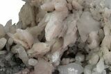 Scalenohedral Calcite Crystals on Quartz Cluster - Mexico #377376-1